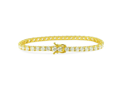 10.50 Carat VVS Diamond Tennis Bracelet in 14k