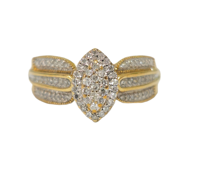 Mid Century Vintage 1.20 Carat Diamond Engagement Womens Ring