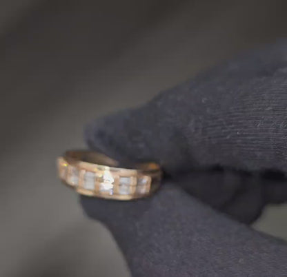 Baguette Cut Diamond Ring in 14k Gold