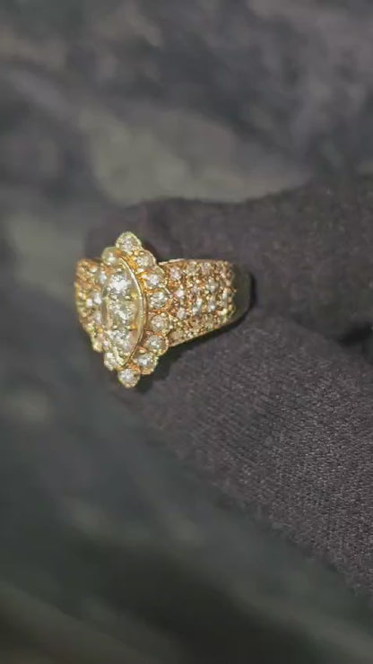 Classic 14k Yellow Gold Diamond Ring