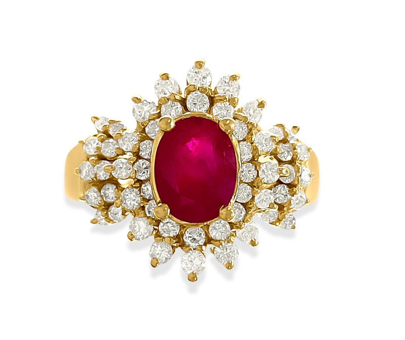 Certified 2.00 Carat Natural Burma Ruby Diamond Ring - Prince The Jeweler 14k-gold-100-natural-4-25-ct-burma-diamond-ring, Rings