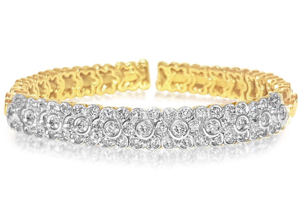 14K Yellow Gold, VS Diamond Bracelet/Bangle Sonia B – Prince The