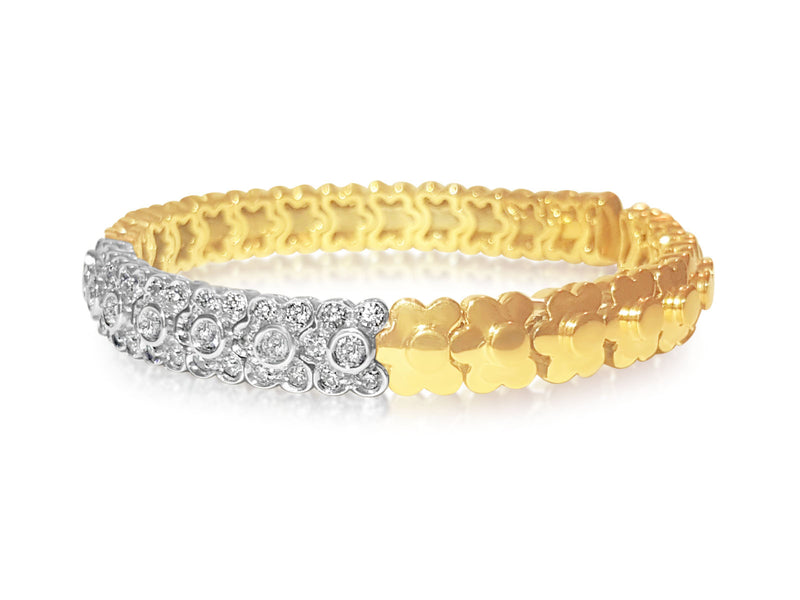 14K Yellow Gold, VS Diamond Bracelet/Bangle Sonia B – Prince The