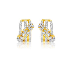 1.35 Carat Diamonds, 14k yellow gold earrings. - Prince The Jeweler 1-35-carat-diamonds-14k-yellow-gold-earrings, Earrings