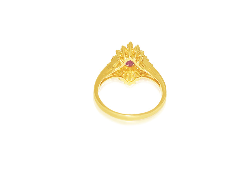 Natural 1.75ct Ruby & Diamond Ring in Solid 14K Gold - Prince The Jeweler natural-1-75ct-ruby-diamond-ring-in-solid-14k-gold, Rings
