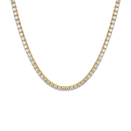 18 Carat VVS Diamond Tennis Necklace 14k Gold - Prince The Jeweler 18-carat-vvs-diamond-tennis-necklace-14k-gold, Necklaces & Pendants