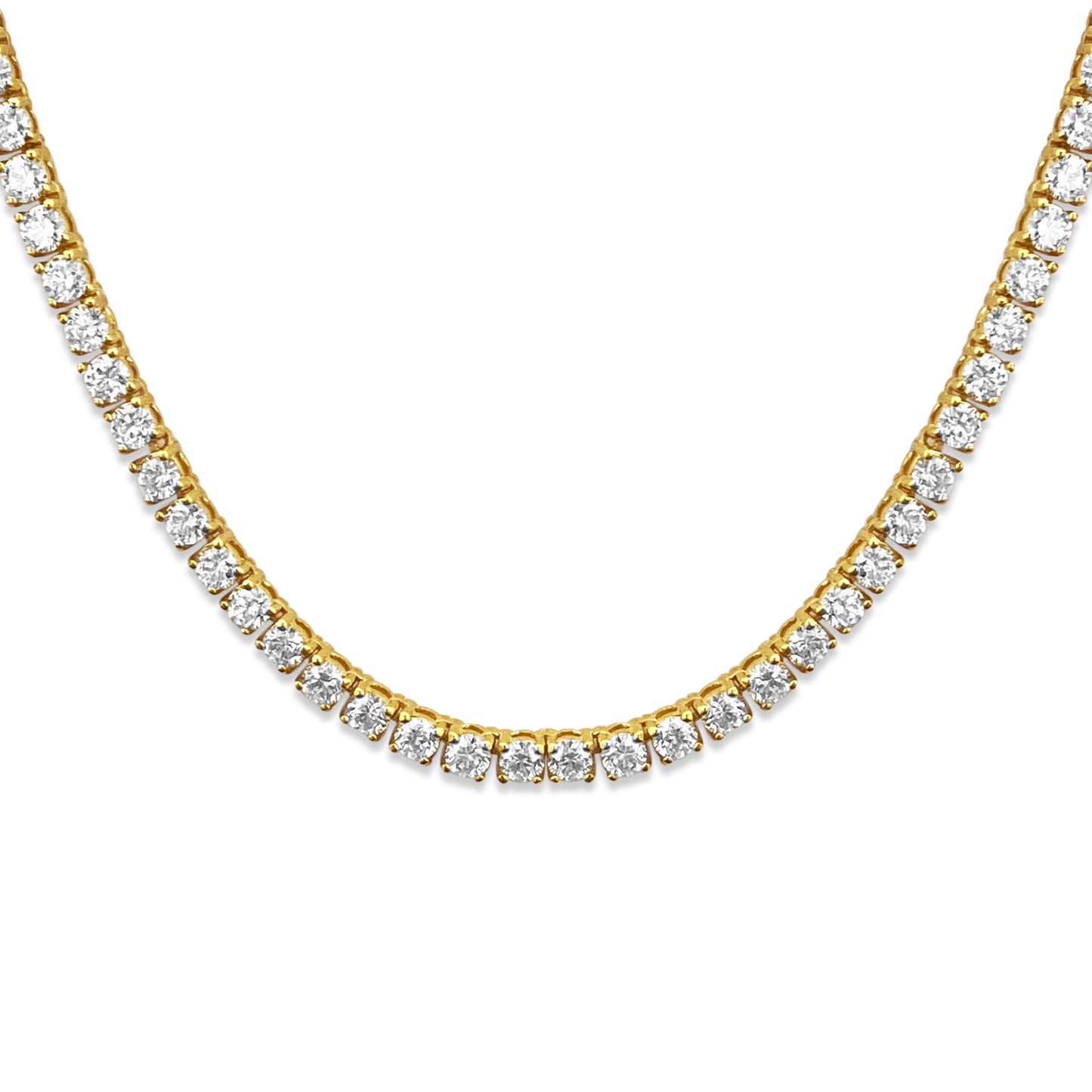 18 Carat VVS Diamond Tennis Necklace 14k Gold - Prince The Jeweler 18-carat-vvs-diamond-tennis-necklace-14k-gold, Necklaces & Pendants