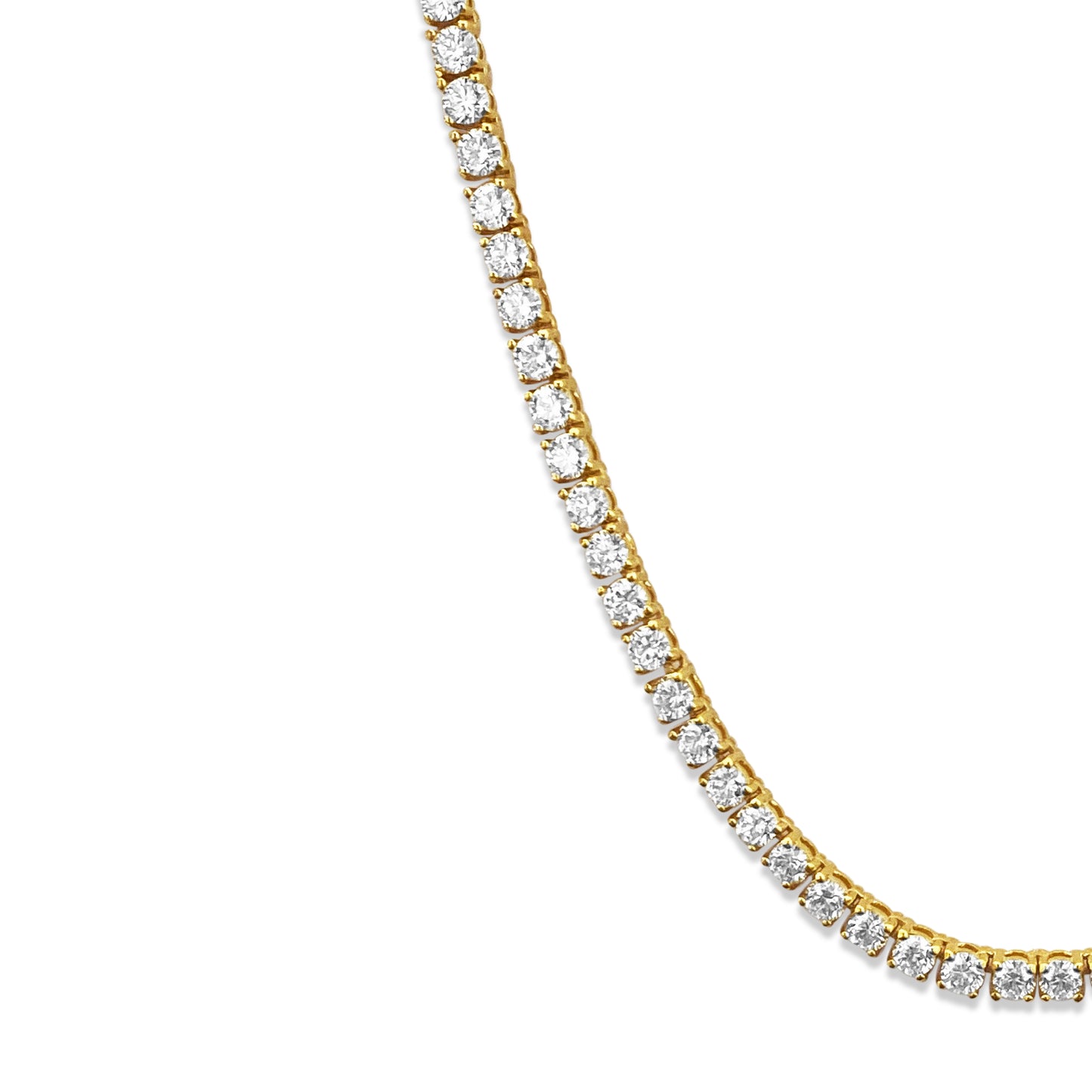 18 Carat VVS Diamond Tennis Necklace 14k Gold - Prince The Jeweler 18-carat-vvs-diamond-tennis-necklace-14k-gold, Necklaces & Pendants