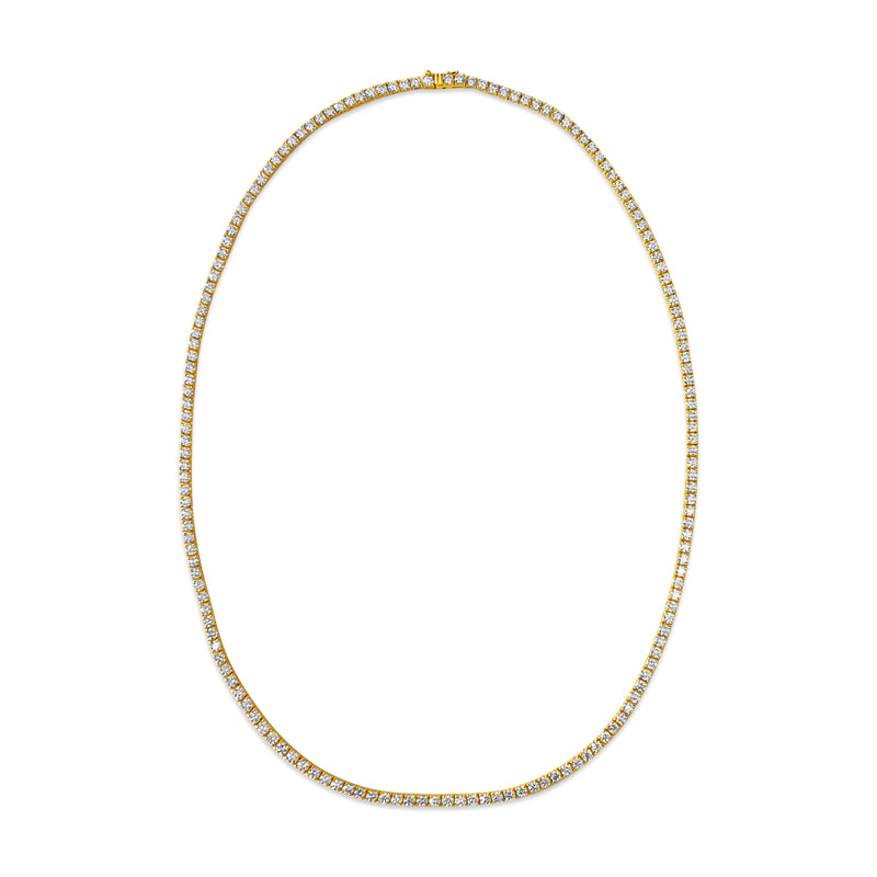 18 Carat VVS Diamond Tennis Necklace 14k Gold - Prince The Jeweler 18-carat-vvs-diamond-tennis-necklace-14k-gold, Necklaces & Pendants
