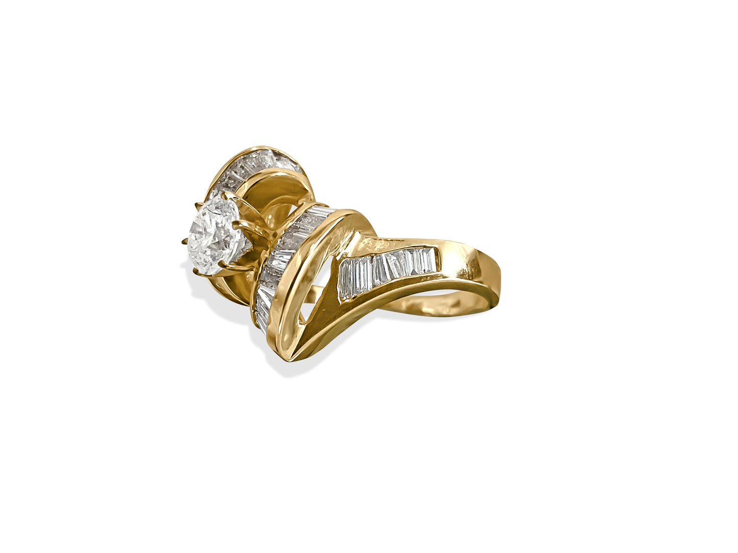 3.00 Carat VS Diamond 14K Yellow Gold Ring *Vintage* - Prince The Jeweler 3-00-carat-vs-diamond-14k-yellow-gold-ring-vintage, Rings