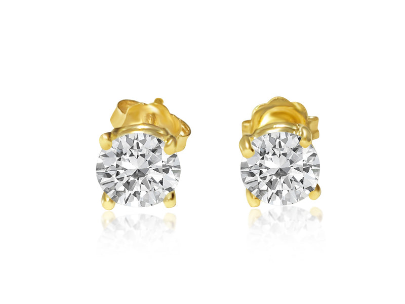 1.20 carat diamond studs in 14kt yellow gold. Custom piece - Prince The Jeweler 1-20-carat-diamond-studs-in-14kt-yellow-gold-custom-piece, Earrings, wk_end_auction