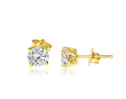 1.20 carat diamond studs in 14kt yellow gold. Custom piece - Prince The Jeweler 1-20-carat-diamond-studs-in-14kt-yellow-gold-custom-piece, Earrings, wk_end_auction