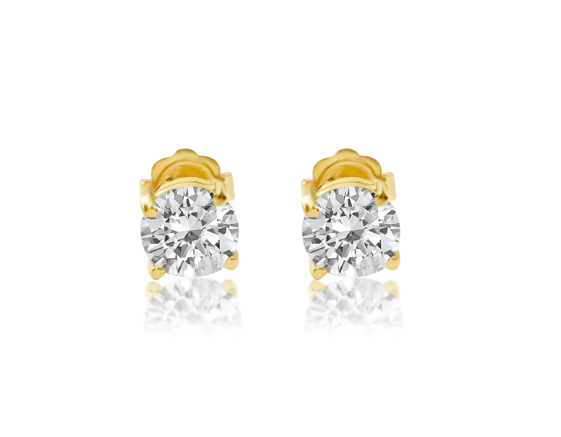 1.20 carat diamond studs in 14kt yellow gold. Custom piece - Prince The Jeweler 1-20-carat-diamond-studs-in-14kt-yellow-gold-custom-piece, Earrings, wk_end_auction