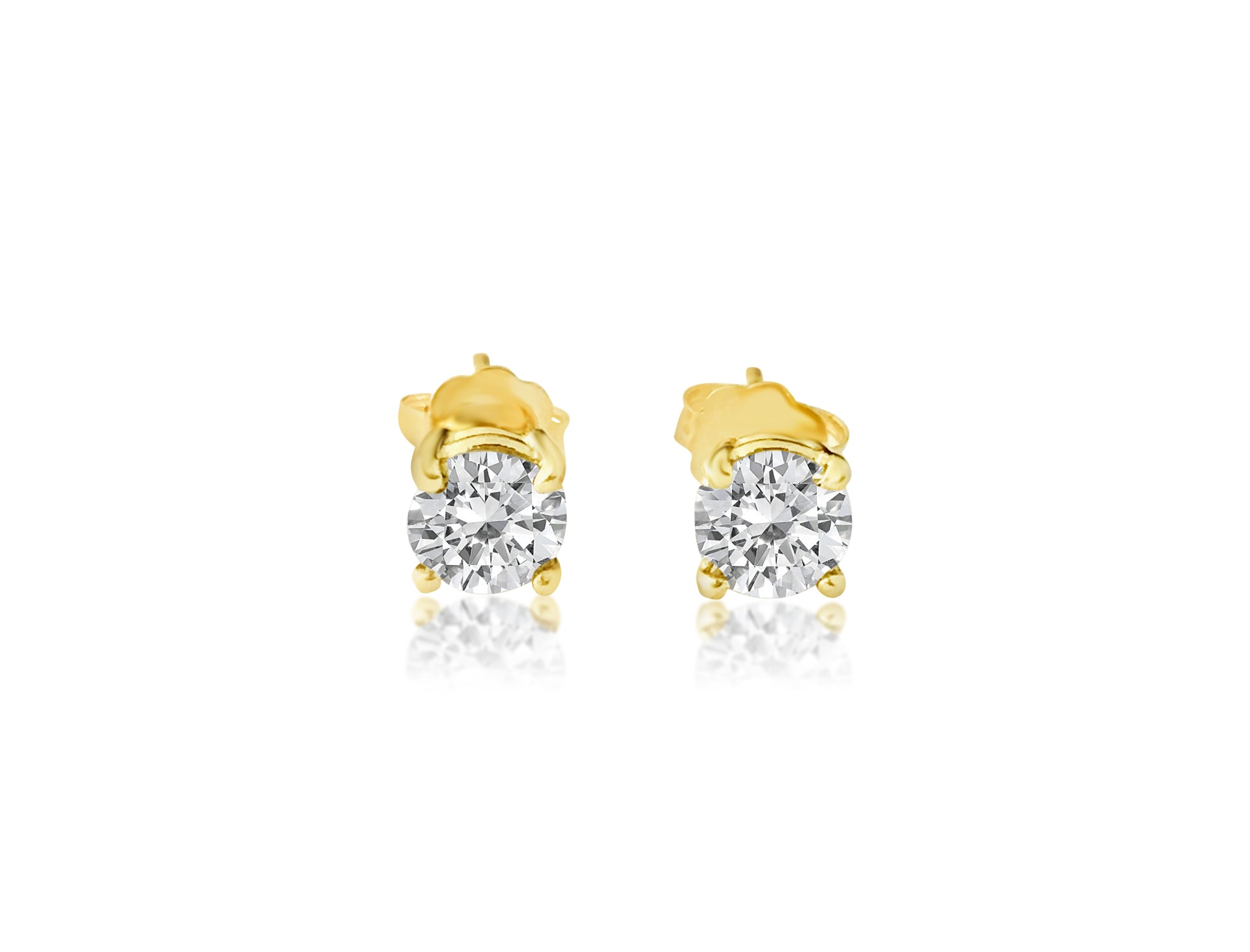 1.20 carat diamond studs in 14kt yellow gold. Custom piece - Prince The Jeweler 1-20-carat-diamond-studs-in-14kt-yellow-gold-custom-piece, Earrings, wk_end_auction