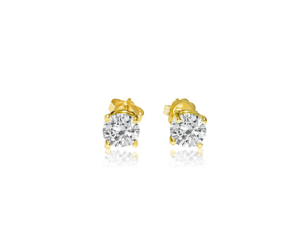 1.20 carat diamond studs in 14kt yellow gold. Custom piece - Prince The Jeweler 1-20-carat-diamond-studs-in-14kt-yellow-gold-custom-piece, Earrings, wk_end_auction