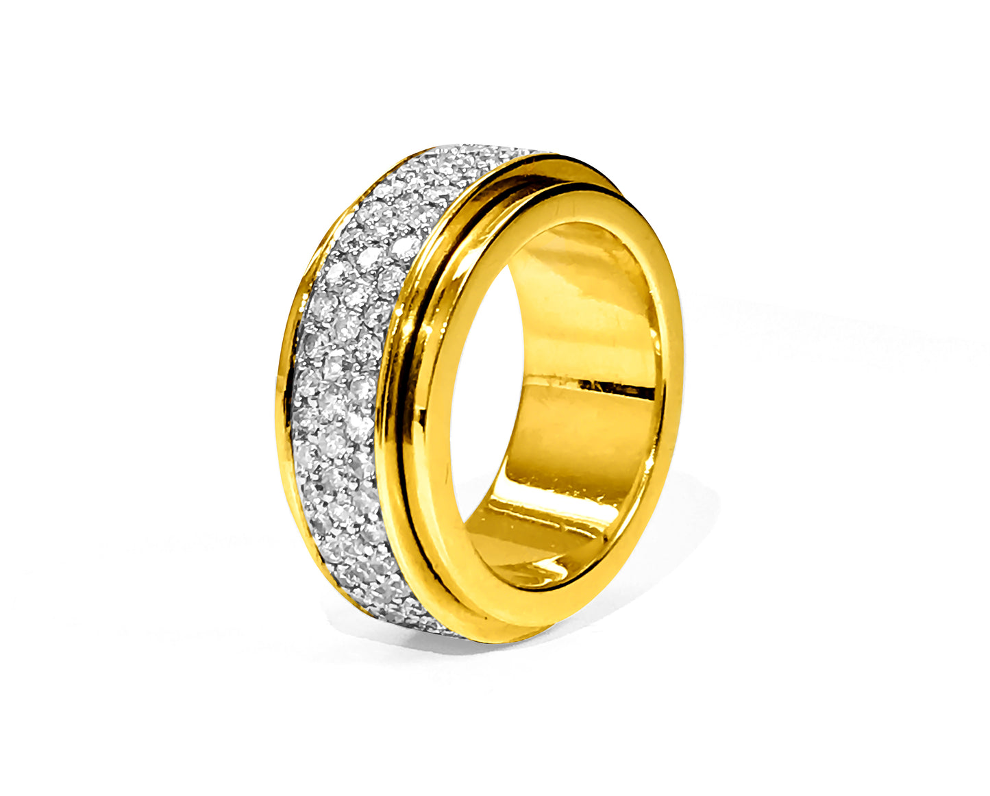 18k Yellow Gold, 4.50 Carat VVS Diamond Ring - Prince The Jeweler 18k-yellow-gold-4-50-carat-vvs-diamond-ring, Rings