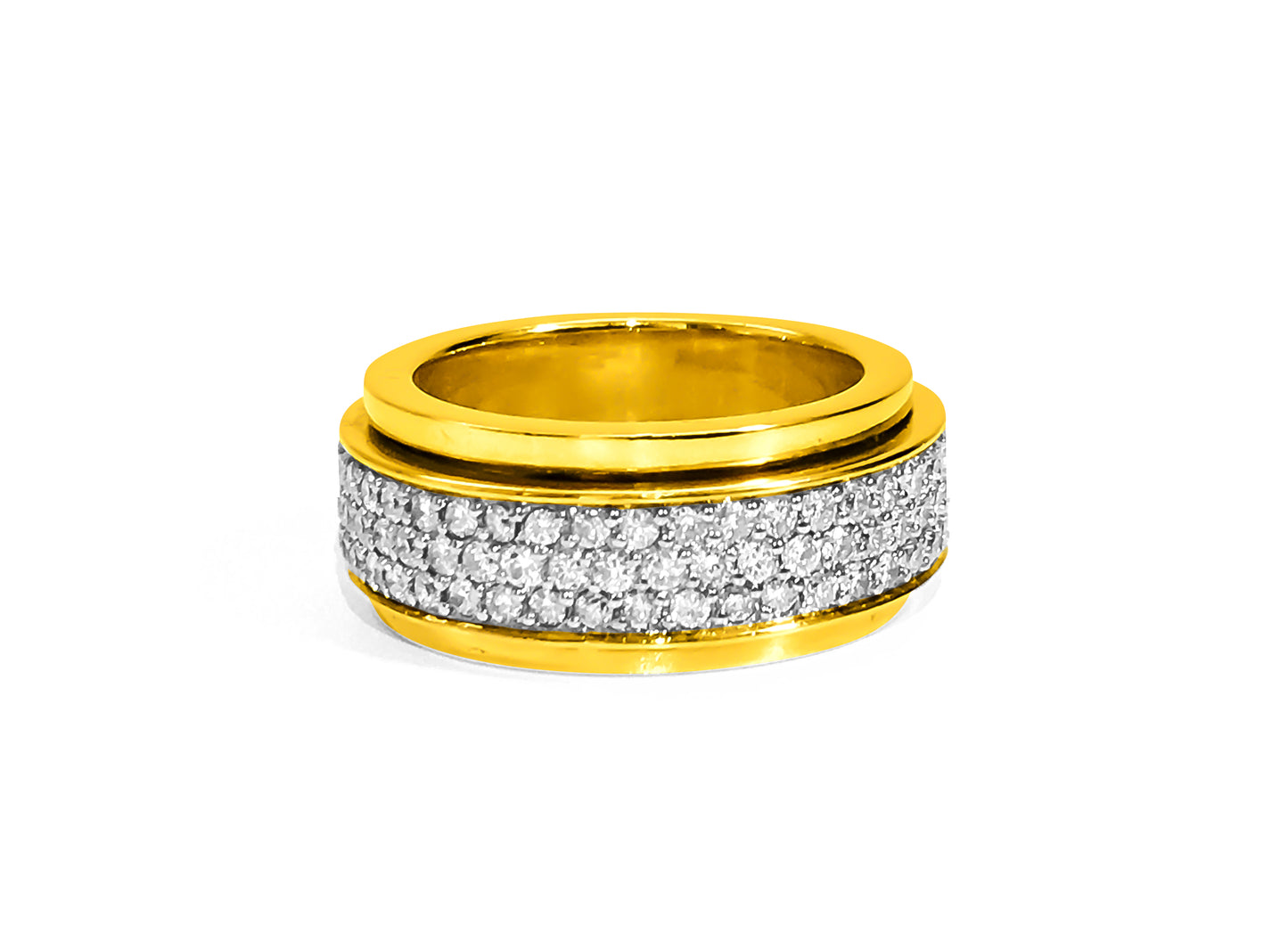 18k Yellow Gold, 4.50 Carat VVS Diamond Ring - Prince The Jeweler 18k-yellow-gold-4-50-carat-vvs-diamond-ring, Rings