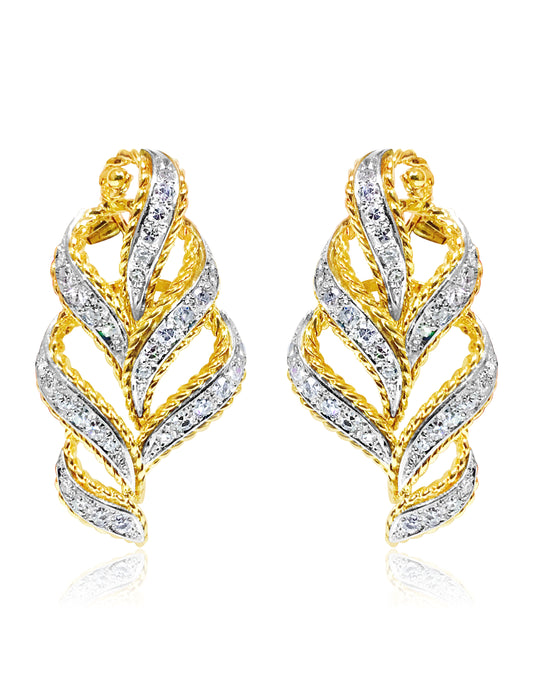 14K Yellow Gold, 2.00 Carat VS/G Diamond Earrings - Prince The Jeweler 14k-yellow-gold-2-00-carat-vs-g-diamond-earrings, Earrings