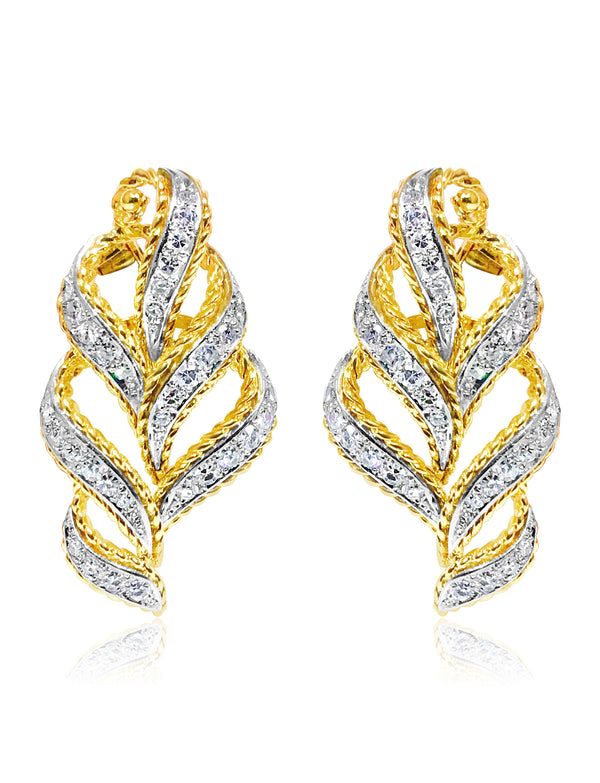 14K Yellow Gold, 2.00 Carat VS/G Diamond Earrings - Prince The Jeweler 14k-yellow-gold-2-00-carat-vs-g-diamond-earrings, Earrings