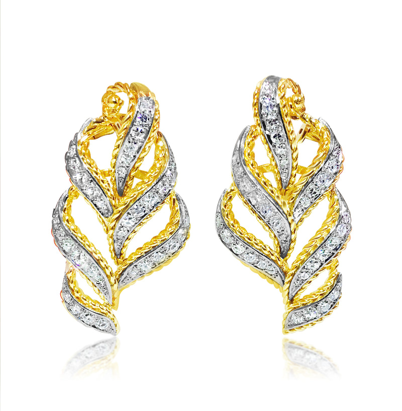 14K Yellow Gold, 2.00 Carat VS/G Diamond Earrings - Prince The Jeweler 14k-yellow-gold-2-00-carat-vs-g-diamond-earrings, Earrings