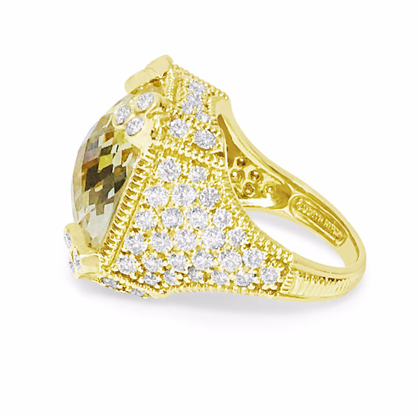 18K Gold, JUDITH RIPKA Diamond Ring - Prince The Jeweler 18k-gold-judith-ripka-diamond-ring, Rings, wk_end_auction