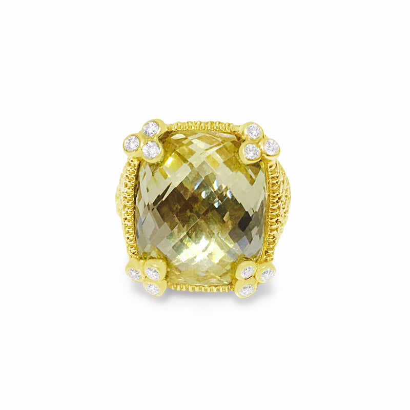 18K Gold, JUDITH RIPKA Diamond Ring - Prince The Jeweler 18k-gold-judith-ripka-diamond-ring, Rings, wk_end_auction