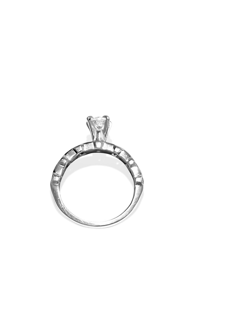 14k Gold, Blue Sapphire & Diamond Engagement Ring - Prince The Jeweler 14k-gold-blue-sapphire-diamond-engagement-ring, Rings