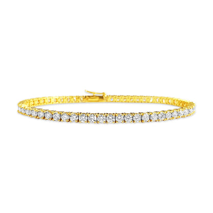 NEW 5.60 Carat VVS Diamond Tennis Bracelet in 14k Gold - Prince The Jeweler new-5-60-carat-vvs-diamond-tennis-bracelet-in-14k-gold, Bracelets