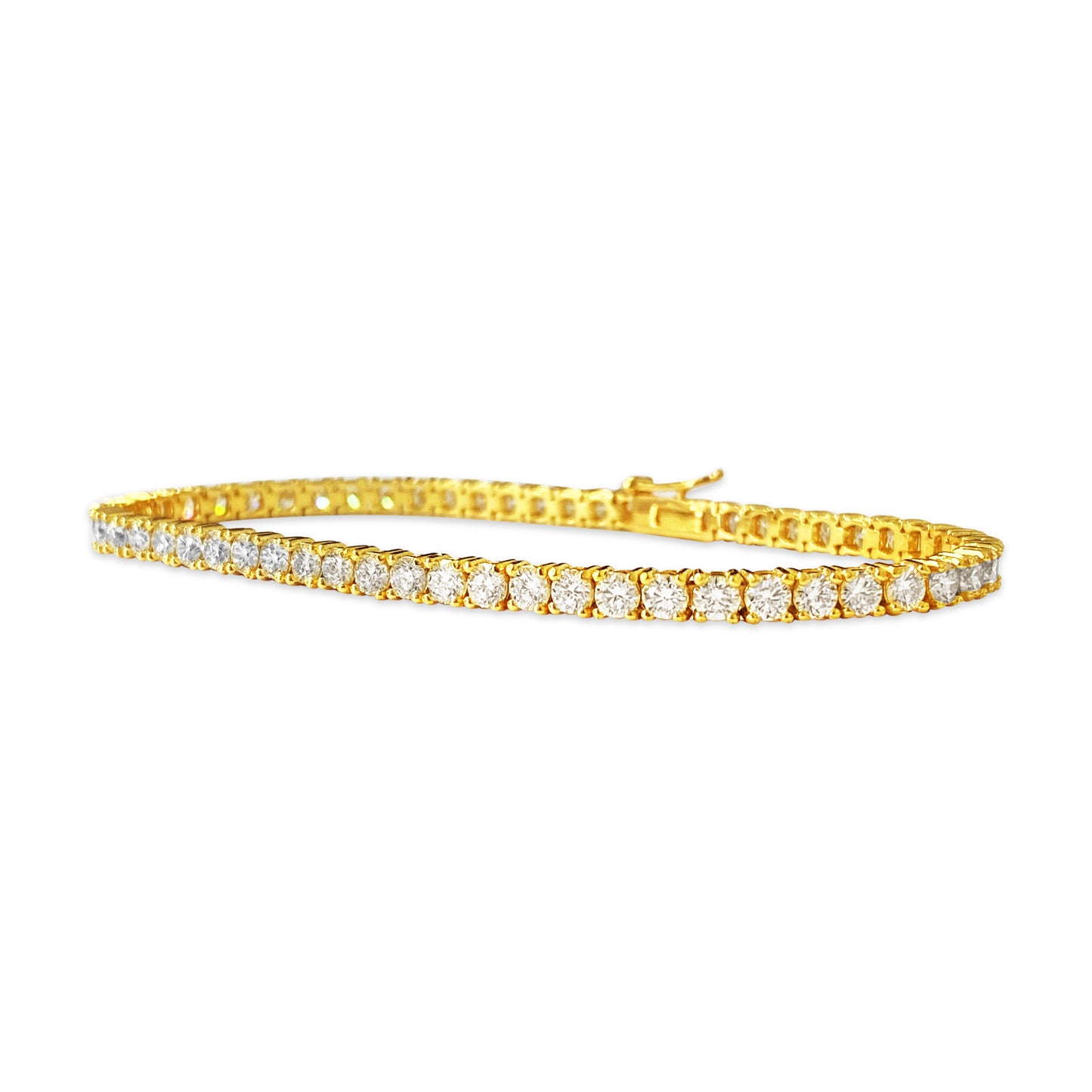 NEW 5.60 Carat VVS Diamond Tennis Bracelet in 14k Gold - Prince The Jeweler new-5-60-carat-vvs-diamond-tennis-bracelet-in-14k-gold, Bracelets