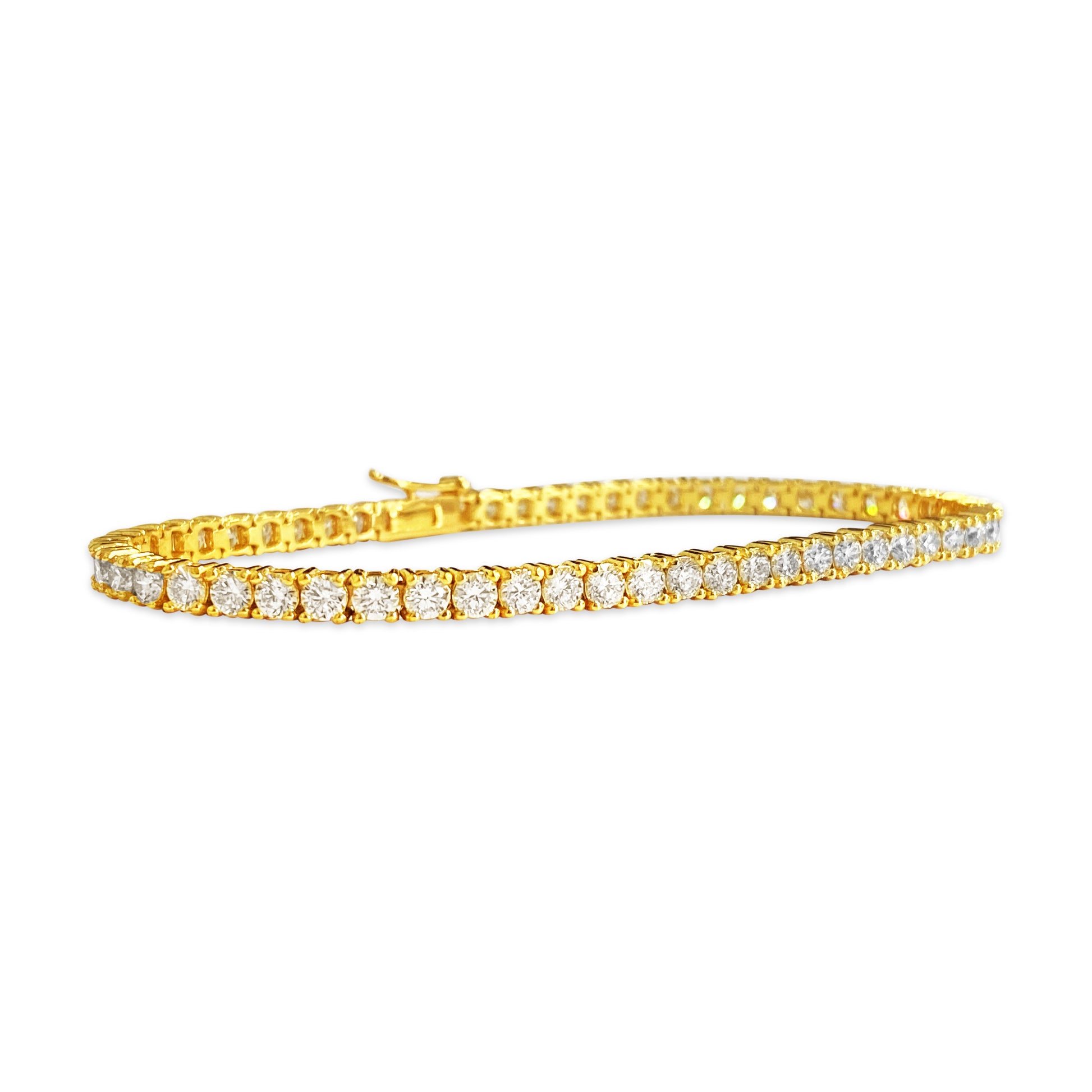 NEW 5.60 Carat VVS Diamond Tennis Bracelet in 14k Gold - Prince The Jeweler new-5-60-carat-vvs-diamond-tennis-bracelet-in-14k-gold, Bracelets