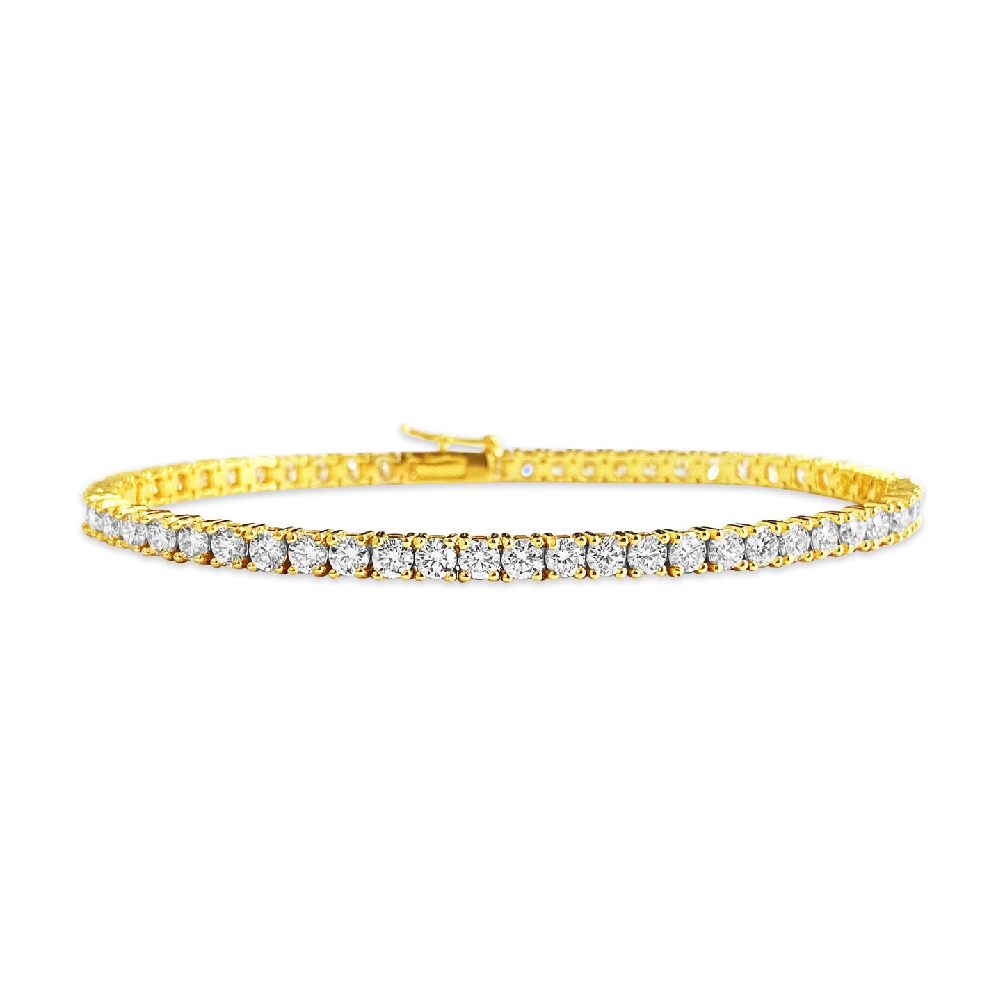 NEW 5.60 Carat VVS Diamond Tennis Bracelet in 14k Gold - Prince The Jeweler new-5-60-carat-vvs-diamond-tennis-bracelet-in-14k-gold, Bracelets