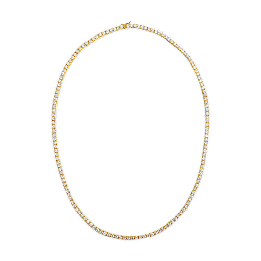 15.00 Carat VVS Diamond Tennis Necklace in 14k Gold - Prince The Jeweler 15-00-carat-vvs-diamond-tennis-necklace-in-14k-gold, Necklaces & Pendants