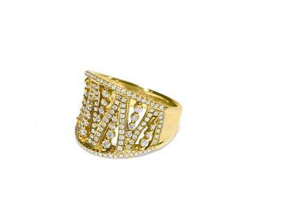 0.786 Carat Diamonds in 18K yellow gold. Vintage Ring - Prince The Jeweler 0-786-carat-diamonds-in-18k-yellow-gold-vintage-ring, Rings