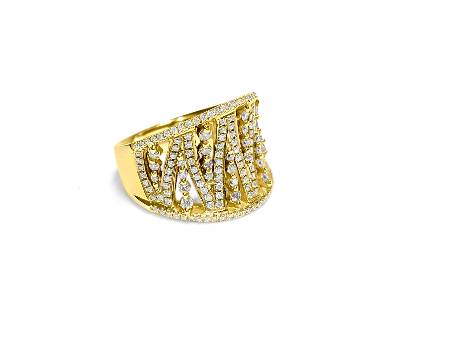 0.786 Carat Diamonds in 18K yellow gold. Vintage Ring - Prince The Jeweler 0-786-carat-diamonds-in-18k-yellow-gold-vintage-ring, Rings