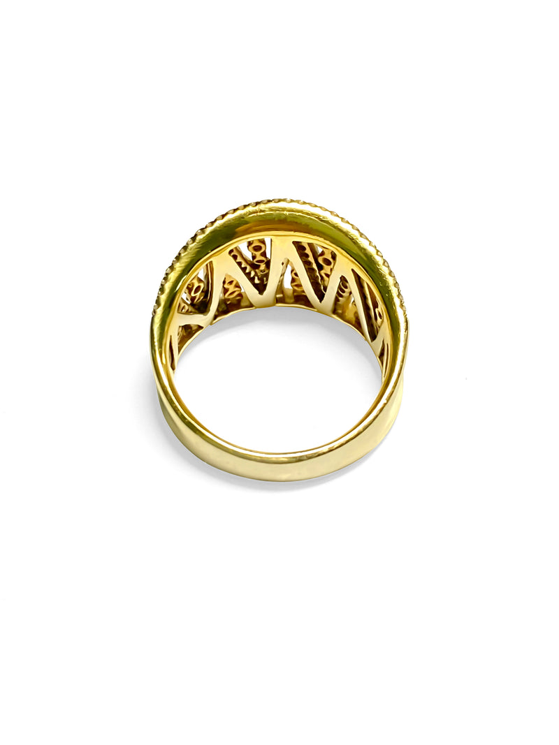 0.786 Carat Diamonds in 18K yellow gold. Vintage Ring - Prince The Jeweler 0-786-carat-diamonds-in-18k-yellow-gold-vintage-ring, Rings