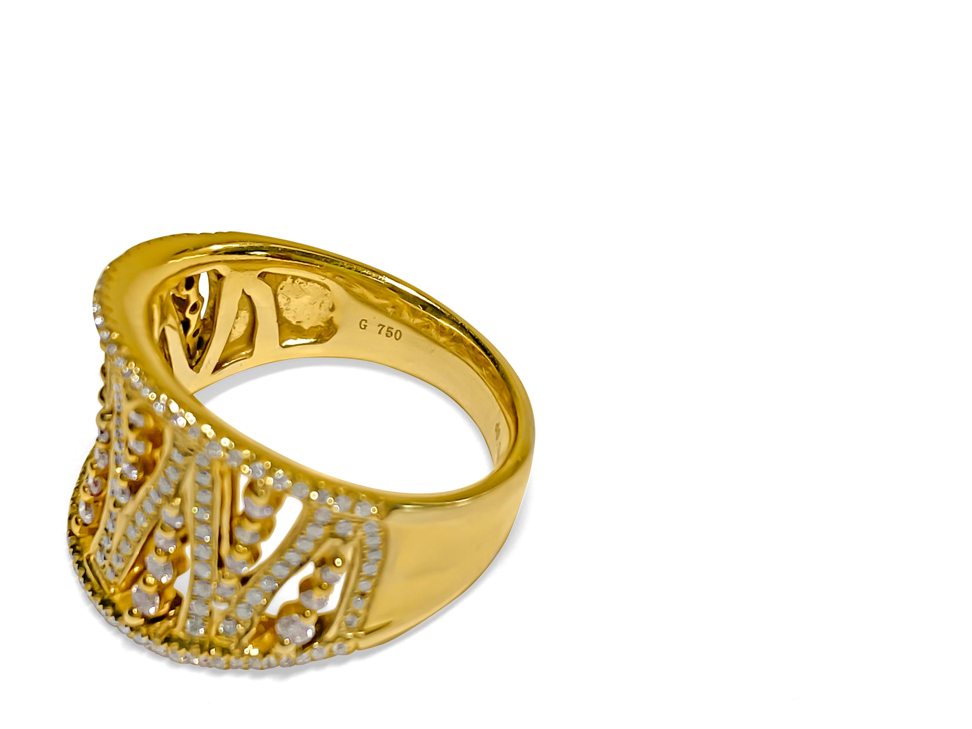 0.786 Carat Diamonds in 18K yellow gold. Vintage Ring - Prince The Jeweler 0-786-carat-diamonds-in-18k-yellow-gold-vintage-ring, Rings