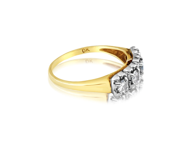 Vintage, Two Tone 0.48 CT Diamond & Gold Ring - Prince The Jeweler vintage-two-tone-0-48-ct-diamond-gold-ring, Rings