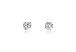 Womens 14k White Gold & 0.42ct Diamond Push Back Studs - Prince The Jeweler womens-14k-white-gold-0-42ct-diamond-push-back-studs, Earrings, wk_end_auction