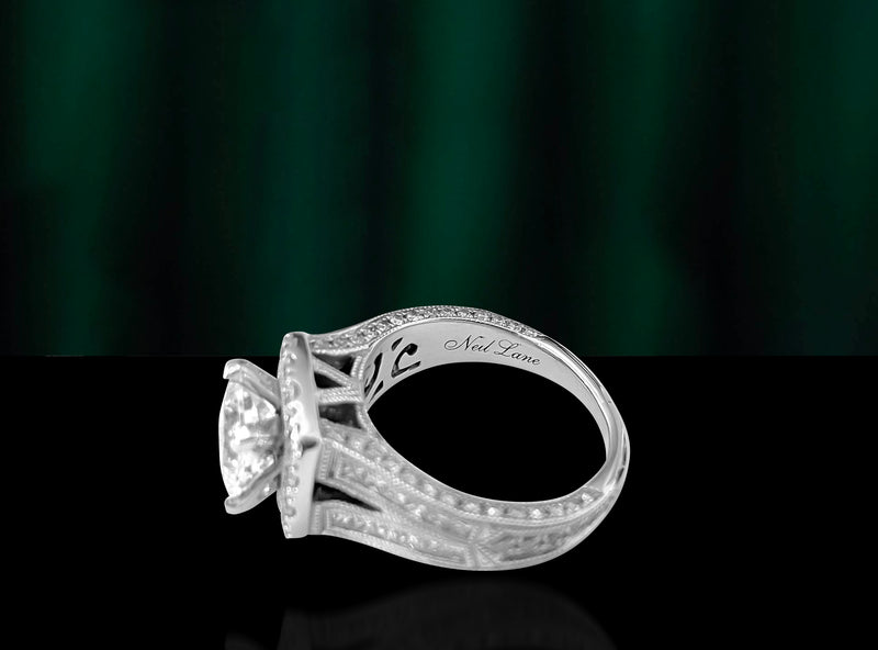 1.25ct Diamond Engagement Ring in 14k White Gold. - Prince The Jeweler 1-25ct-diamond-engagement-ring-in-14k-white-gold, Rings, wk_end_auction