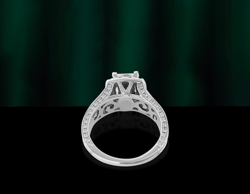 1.25ct Diamond Engagement Ring in 14k White Gold. - Prince The Jeweler 1-25ct-diamond-engagement-ring-in-14k-white-gold, Rings, wk_end_auction