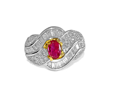 Vintage 14k Gold, 2.70 Carat Ruby & Diamond Ring - Prince The Jeweler vintage-14k-gold-2-70-carat-ruby-diamond-ring, Rings