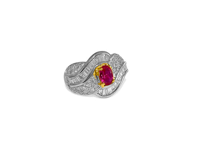 Vintage 14k Gold, 2.70 Carat Ruby & Diamond Ring - Prince The Jeweler vintage-14k-gold-2-70-carat-ruby-diamond-ring, Rings