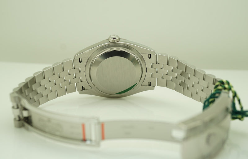 Rolex Datejust 36mm Fluted Bezel 126234 Olive Green Palm Jubilee Men's Luxury Watch