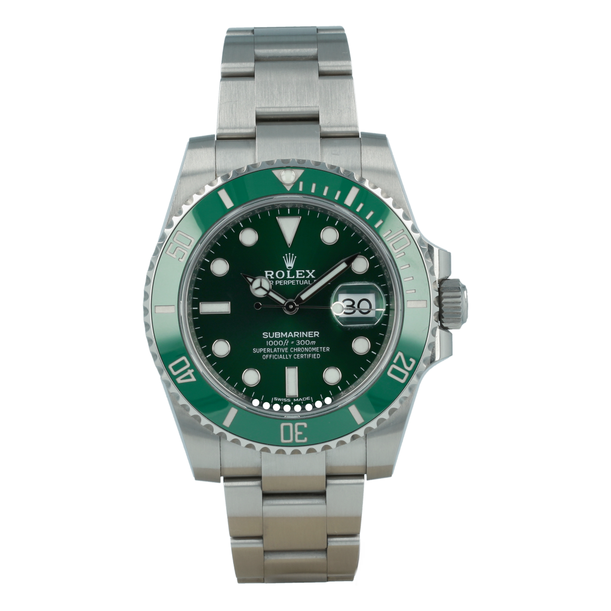 Rolex Submariner Hulk 116610LV Men's Luxury Watch