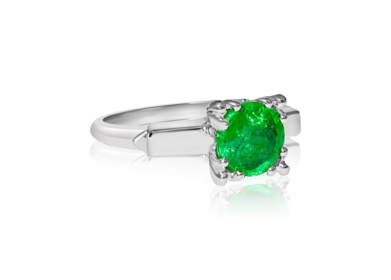 2.00 Carat Emerald in Platinum Ring - Prince The Jeweler 2-00-carat-emerald-in-platinum-ring, Rings