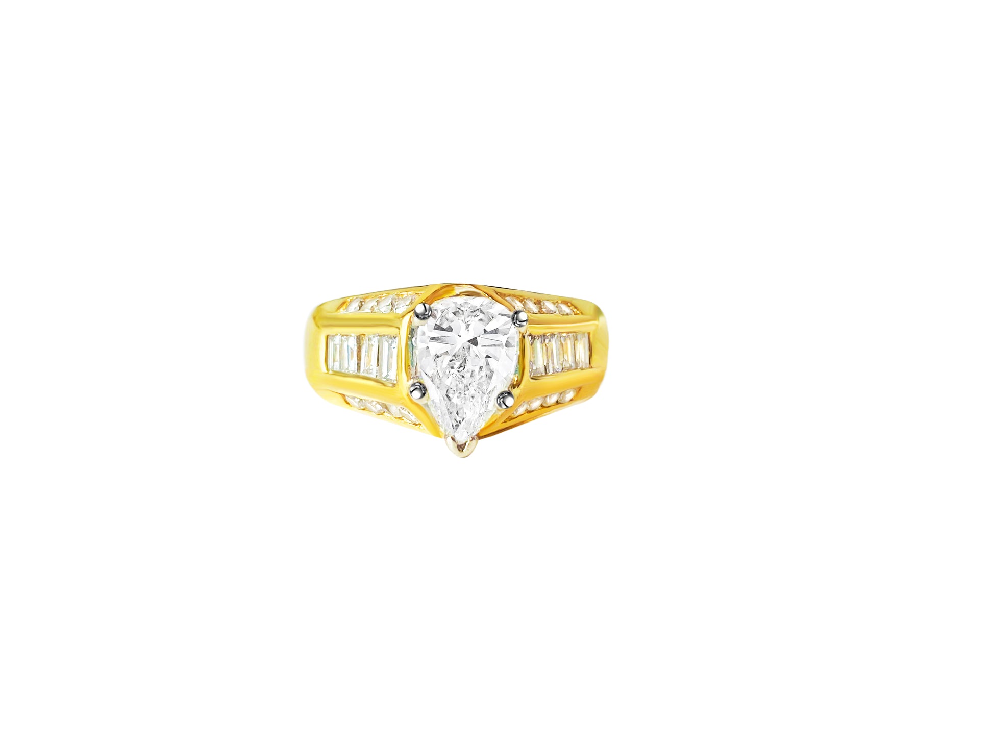 GIA Certified 2.00 Carat Diamond Engagement Ring in 18K Gold. - Prince The Jeweler gia-2-00-ct-diamond-engagement-ring-in-18k-gold, Rings