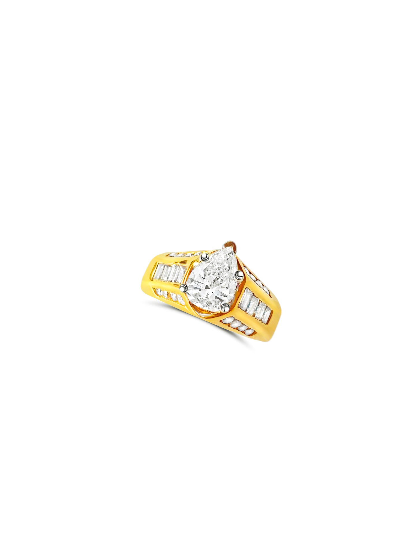 GIA Certified 2.00 Carat Diamond Engagement Ring in 18K Gold. - Prince The Jeweler gia-2-00-ct-diamond-engagement-ring-in-18k-gold, Rings