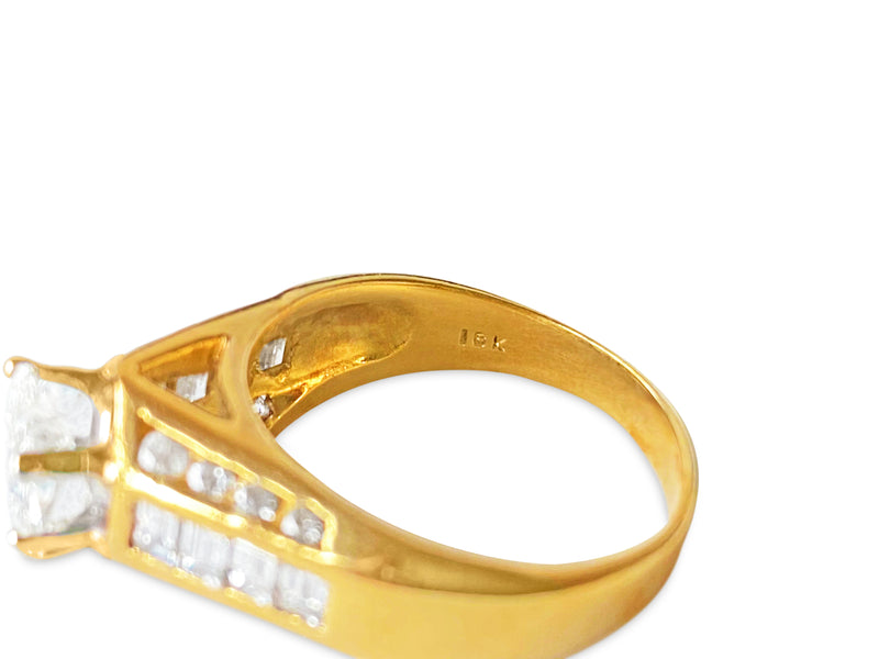 GIA Certified 2.00 Carat Diamond Engagement Ring in 18K Gold. - Prince The Jeweler gia-2-00-ct-diamond-engagement-ring-in-18k-gold, Rings