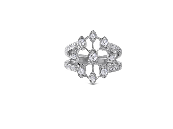 Art Deco 14k White Gold & 1.00 Carat Diamond Ring - Prince The Jeweler 14k-white-gold-1-00-carat-diamond-ring, Rings