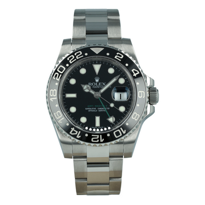 Rolex GMT II Black Dial 116710LN Men's Luxury Watch